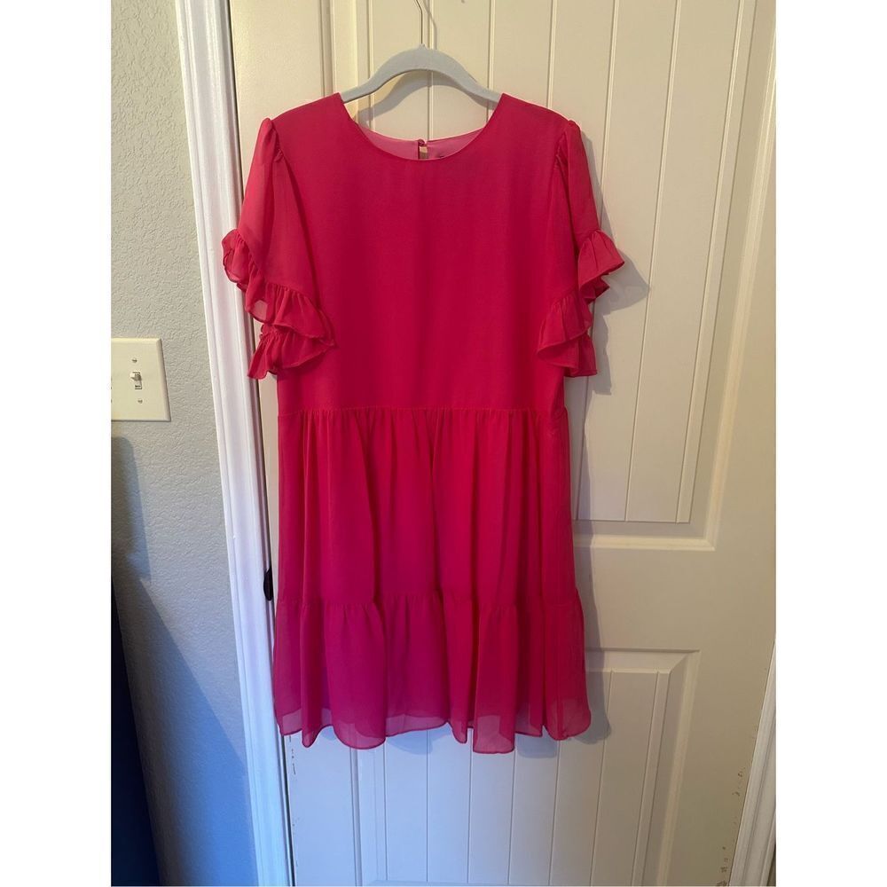 Sam Edelman Pink Dress with Ruffle Sleeves - Size 6